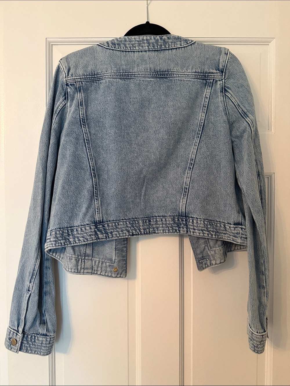 PAIGE Light Wash Denim Jacket - Picture 3 of 3